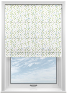 Boughton Faux Silk, Blue - Motorised Roman Blind